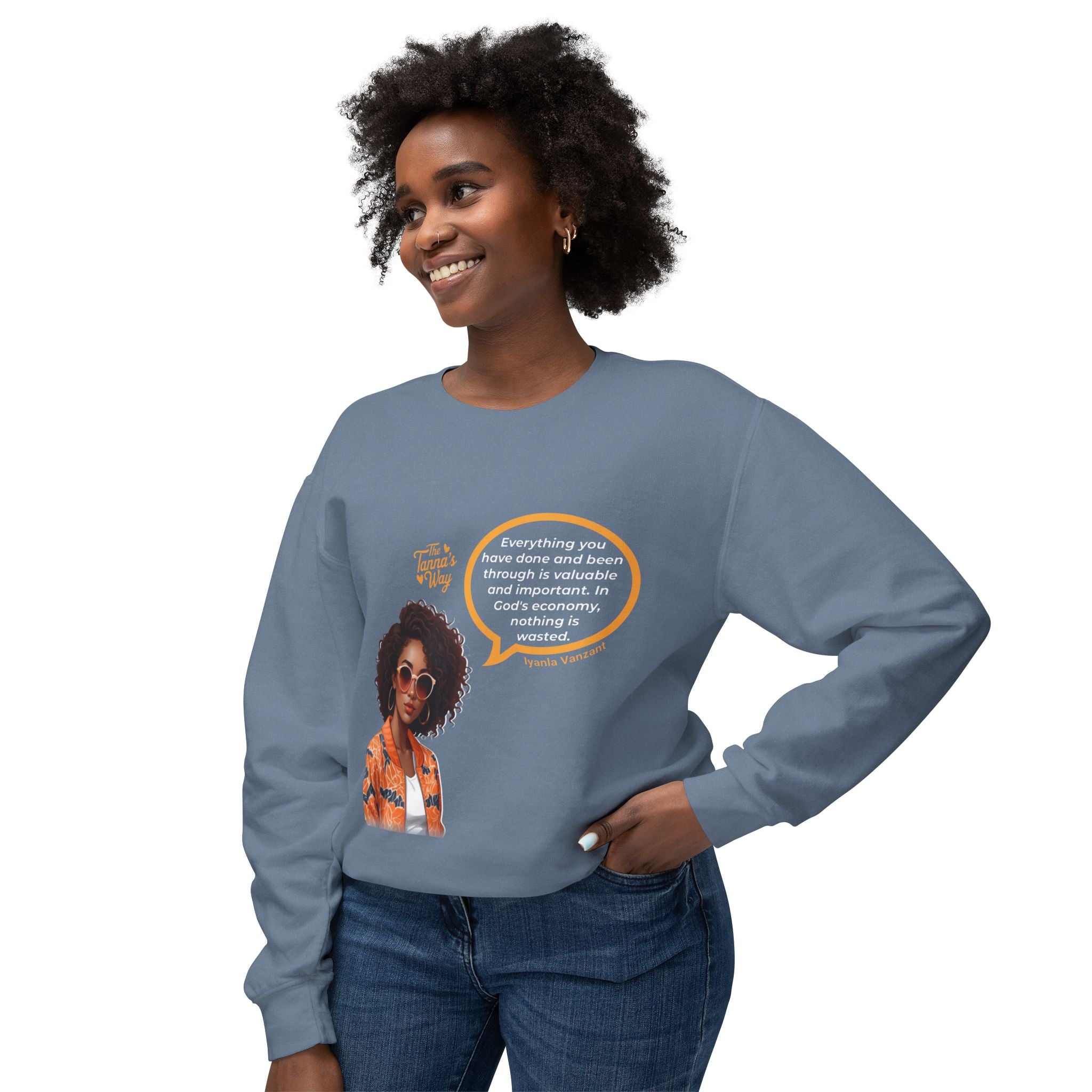 Lyanla Vanzant | Unisex Lightweight Crewneck Sweatshirt